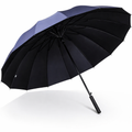 70cm 16-Panel Straight Umbrella Black-Coated | SKU 1929