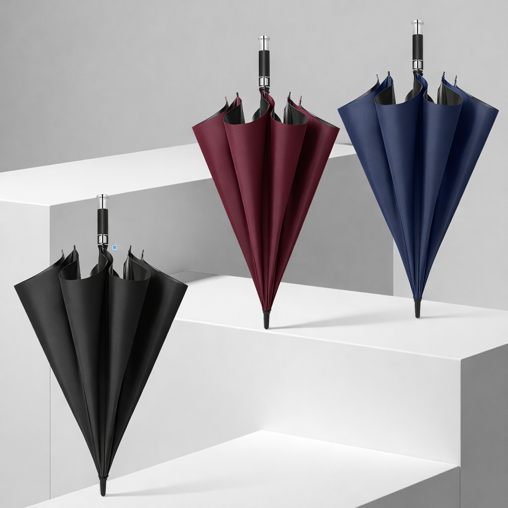 Straight Umbrella Black-Coated | SKU 3648