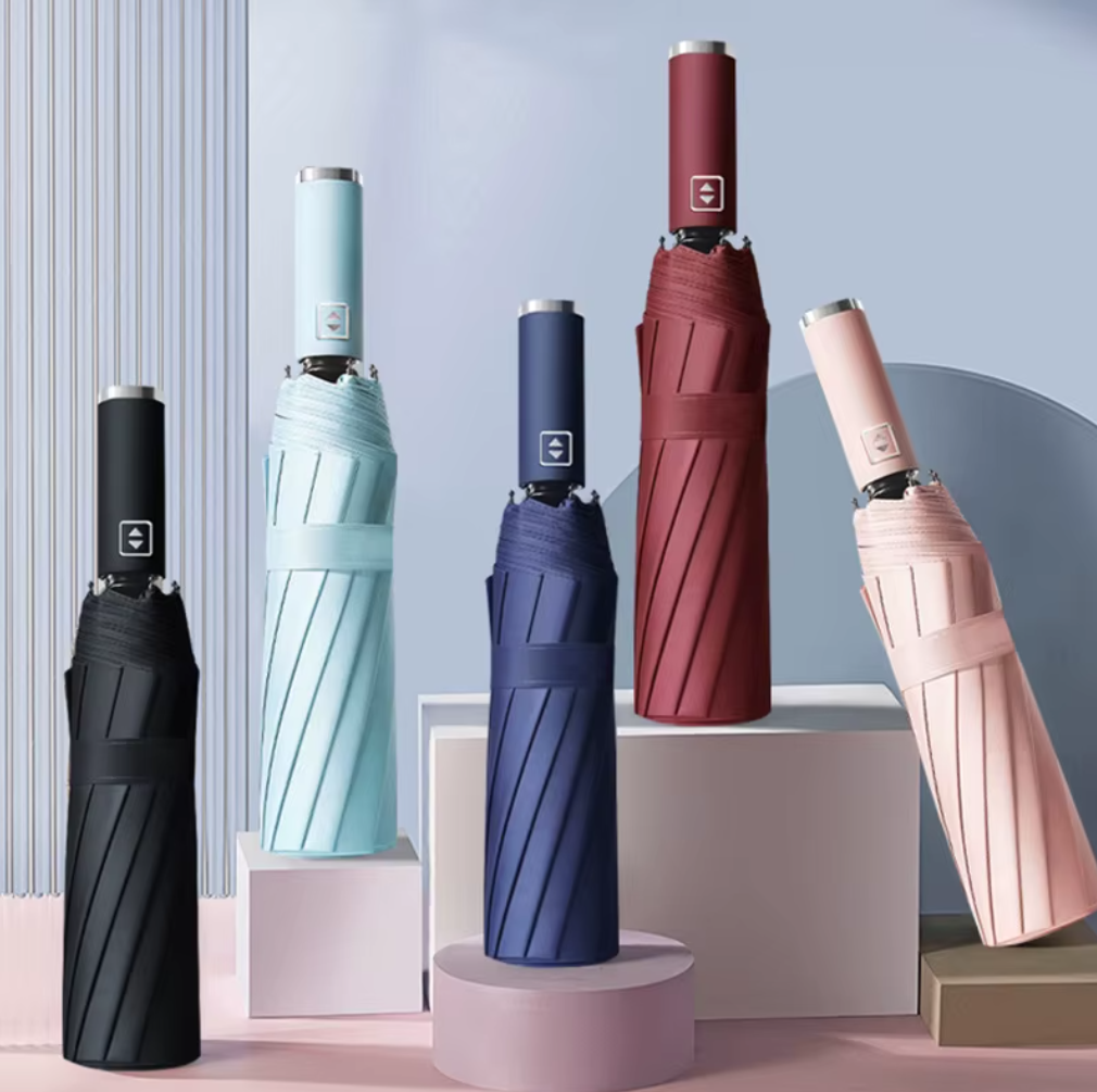 23" Executive Minimalist 10-Rib Auto Umbrella - (Wholesale/Custom)